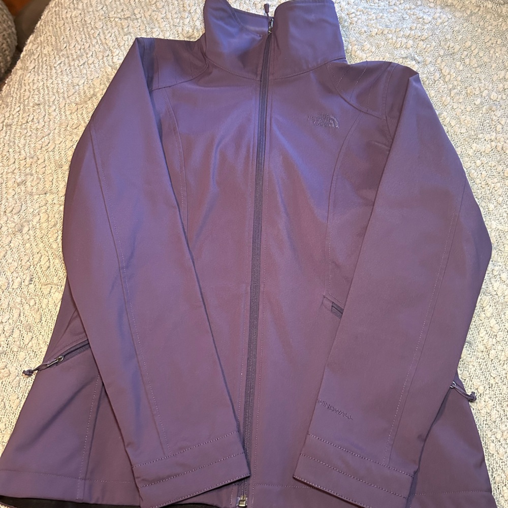 The North Face Purple Windwall full zip jacket Women’s